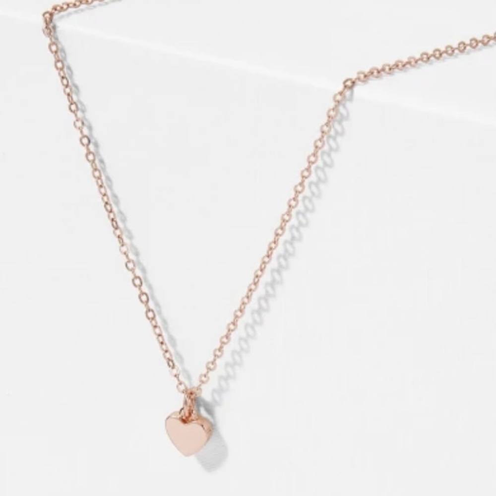 Ted Baker Rose Gold Heart Pendant Necklace